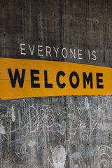 Text "Everyone ist welcome"